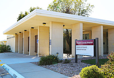 Front entrance of Republic County Hospital.